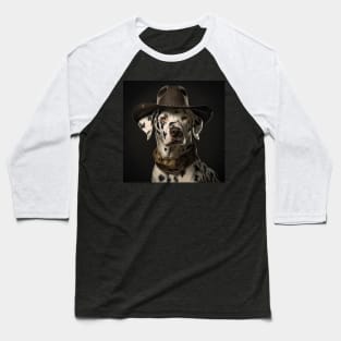 Cowboy Dog - Dalmatian Baseball T-Shirt